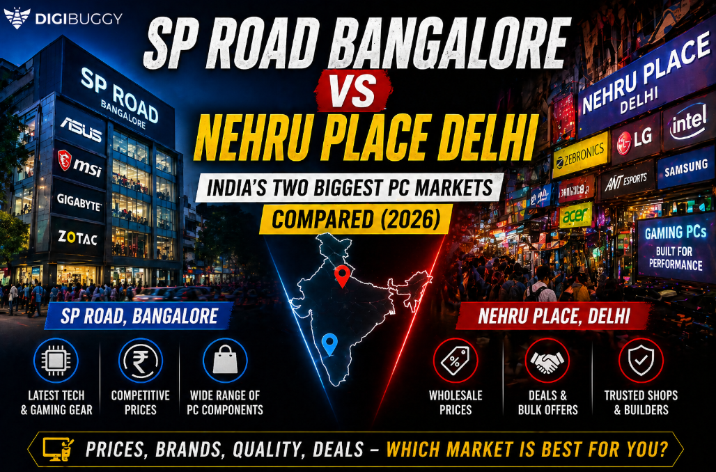SP Road Bangalore vs Nehru Place Delhi PC market comparison India 2026 with prices, components, deals, and gaming hardware.  Option 3 (more descrip