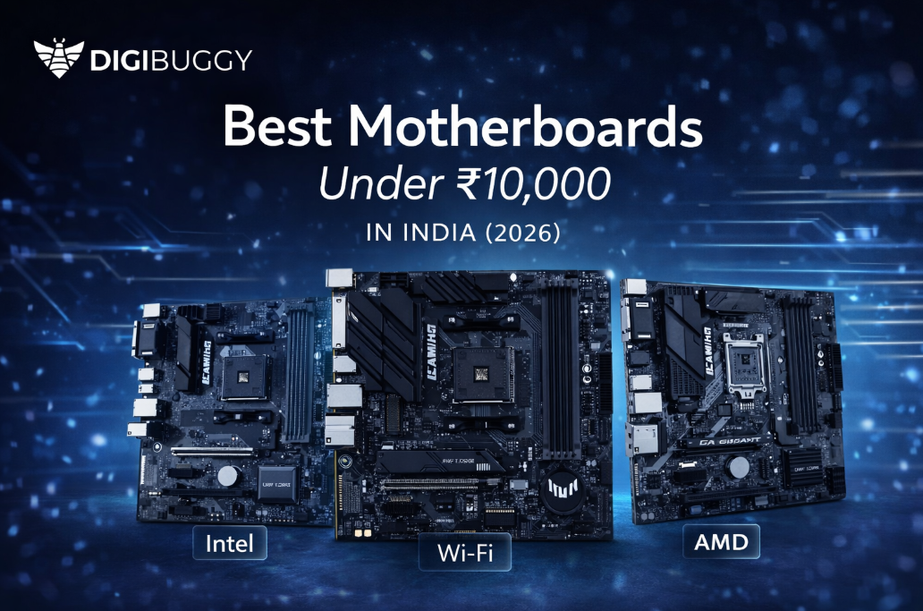 Best motherboard under 10000 in India 2026 with Intel and AMD options, budget PC build components and features.