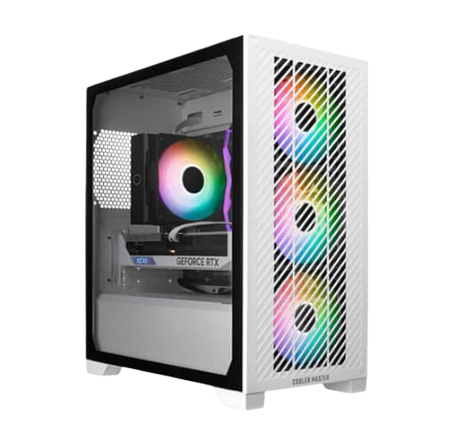 Cooler Master Elite 301 ARGB White M-ATX Mini Tower Case